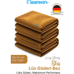 Luxury Shammy 3’lü Set Lüx Güderi 50X70 cm 300 Gsm Oto Kurulama Bezi – Araç Yıkama ve Cam Bezi