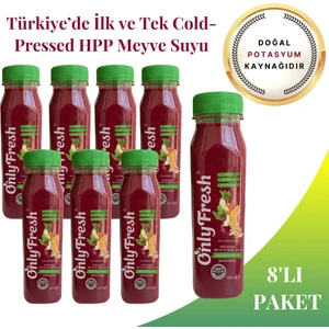 Pancar & Zencefil Taze 100% Karışık Meyve ve Sebze Suyu 250 ml x 8 Adet