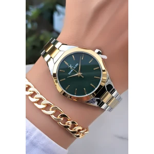 Orijinal Çelik Kordon Kadın Kol Saati 3 Atm Su Geçirmezlik Gold Gümüş Renk Bileklik Hediyeli DK584C4