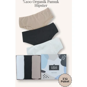 Must Have | 3'lü Organik Pamuk Hipster Külot