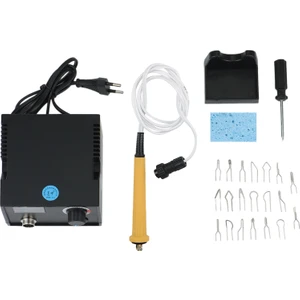 Ahşap Brülör Pirografi Kalem Yakma Makinesi Kabak Araç Seti Kaynak Teli Üst Ayarlanabilir Sıcaklık Ab Fişi (Yurt Dışından)