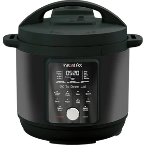 Instant Pot, Duo Plus Sessiz Çok Amaçlı Pişirici, Düdüklü Tencere, Sterilizatör, Yoğurt Hazırlayıcı, Sous Vide Cihazı, DPPC604, 5.7 Litre, Siyah