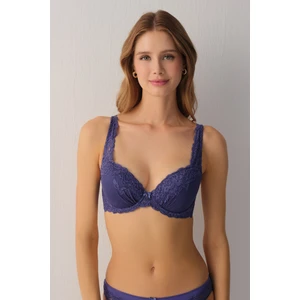 Latte Dantelli Yarı Destekli Balenli Sütyen