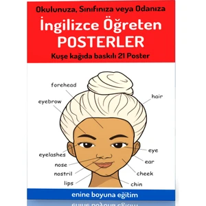 Enine Boyuna Eğitim Ingilizce Öğreten Posterler (21 Büyük Boy Poster)