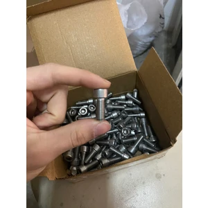 10 Adet Paslanmaz M8X12 Cıvata