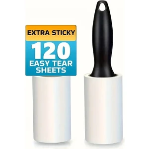 Yapışkanlı Tüy Toz Saç Toplayıcı Rulo Aparatı ve Yedek Başlık [60+60 Yaprak]