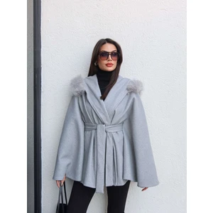 Kürk Kapüşonlu Panço