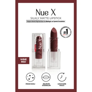 Nue x Silkly Matte Lipstick Wine Red 06