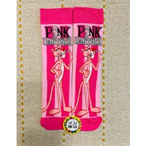 Al Bi 90Lık Pembe Panter Çizgi Film Karakter Desenli Pamuklu Çorap