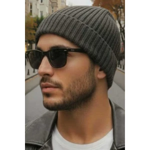 Erkek Yumuşak Dokulu Kalın Fitilli Soft Yünlü Bere