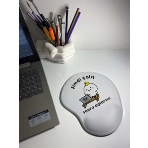 Rakkun Shop -Şimdi Çalış Sonra Ağlarsın Bilek Destekli Mouse Pad