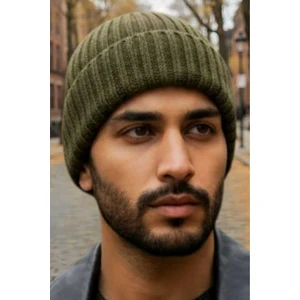 Erkek Yumuşak Dokulu Kalın Fitilli Soft Yünlü Bere