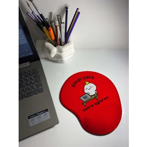 Rakkun Shop -Şimdi Çalış Sonra Ağlarsın Bilek Destekli Mouse Pad