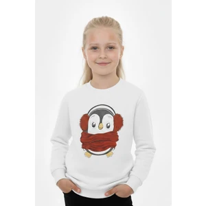 Kız Çocuk Sweatshirt Baskılı Şardonlu Kışlık