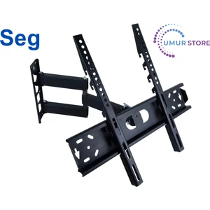 Seg 55SRB900 55” UHD Tivo Smart Uydu Alıcılı 32-55 Inç Tek Kollu Hareketli LCD LED Tv Duvar Askı Aparatı