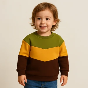 Yumuşacık Koruma: Birlikte Sade %100 Pamuk Unisex Çocuk Sweat Serisi