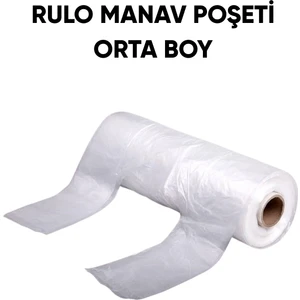 Rulo Hışır Manav Poşeti Orta Boy 150'LI
