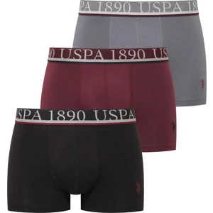  Erkek Antrasit - Mürdüm - Siyah 3 Lü Boxer