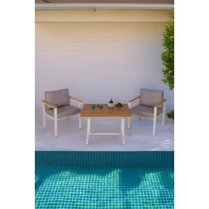 Balkon Mobilyası, Bahçe Takımı, Metal Teras Seti, Su Itişili Koltuklar, Yıkanabilir Minderler