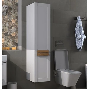 Pierre Cardin Pio Matt Anthracite Banyo Boy Dolabı Mat Antrasit Ahşap Kulplu Sol Açılır