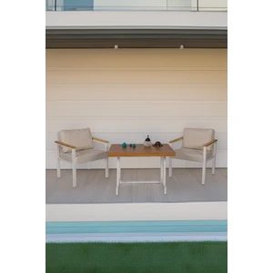 Balkon Mobilyası, Bahçe Takımı, Metal Teras Seti, Su Itişili Koltuklar, Yıkanabilir Minderler