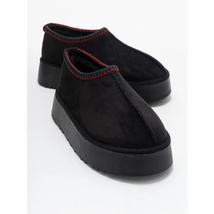 Yüksek Tabanlı Kısa Mini Bot Siyah