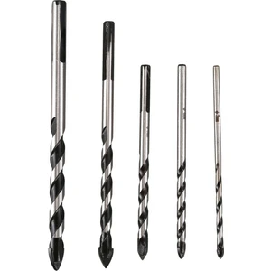 Porselen seramik karo beton tuğla cam plastik duvar ve ahşap için 5 adet Çok Malzemeli Tungsten Karbür Matkap Bit Seti (3mm 4mm 5mm 6mm 8mm) (Yurt Dışından)