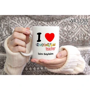Ingilizce Öğretmeni Temalı Kişiye Özel Seramik Kupa Bardak