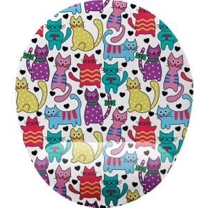 Sevimli Kediler Kaymaz Buruşmaz Kırılmaz Bilek Destekli Mouse Pad