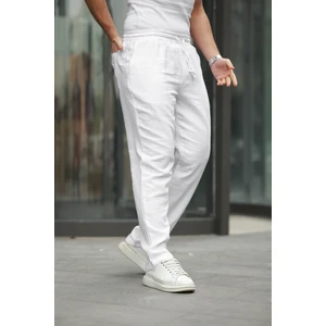 Keten Bağcıklı Jogger Pantolon