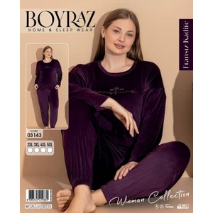 Kadın Battal Beden  Fransız Kadifepijama  Takımı