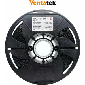 Elas 3D Siyah Petg Filament - 1.75MM - 1 kg