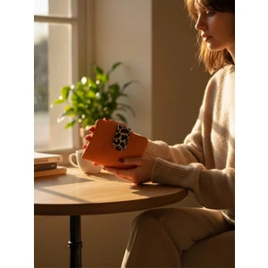 Deri Turuncu Kadın Cüzdanı