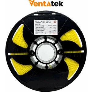 Elas 3D Sarı Petg Filament - 1.75MM - 1 kg