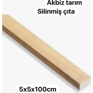 5X5X100CM Silinmiş Kereste Çıta Çam 5 Adet
