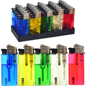 Taşlı Orta Boy Çakmak 25 Adet Doldurulabilir