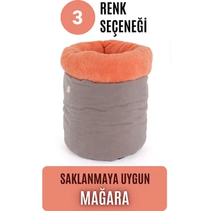 Mağara (45X40CM) - Modern Kedi/köpek Mağara Yatak, Saklanma Alanı, Sakinleştirici, Konforlu