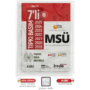 2026 YKS MSÜ ÖSYM Çıkmış Soru Son 7 Yıl Tıpkı Basım Çözümlü Paket Deneme