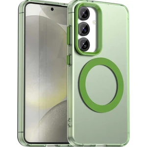 Samsung Galaxy S25 Plus Uyumlu Kamera Koruma Çıkıntılı Magsafe Özellikli Renkli Mat Kılıf