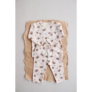 Ayıcık Baskılı Bebek Alt Üst Takım