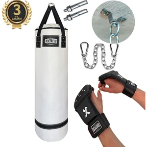 Polystar 100 x 30 cm Boks Kum Torbası Beyaz - Eldiven Hediyeli