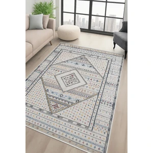 Hfs Home Dekorasyon Dijital Baskı Şönil Dokuma Taban Halı Yıkanabilir Kilim Yolluk Salon Halısı Açık Mavi