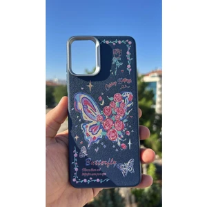 Xiaomi Redmi Note 10 Pro Kılıf Desenli Kamera Koruma Çıkıntılı Soft Tasarım Elde Kaymayan Kapak