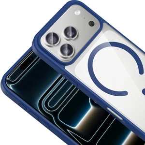 Nova Global Apple iPhone 17 Pro Max Kılıf M-Safe Wireless Şarj Özellikli Silikon Zore Ege Kapak-Lacivert