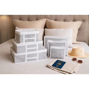 6'lı Bebek Bakım Çantası Hastane Çıkış Doğum Çantası - Çizgili