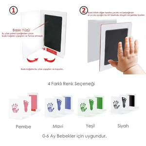 Bebek El ve Ayak Izi Anı Baskı Seti