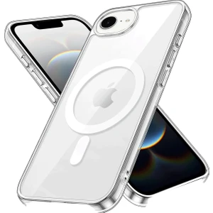 iPhone 16E Kılıf Pc Real Sert Mika Şeffaf Magsafe Kapak - Şeffaf