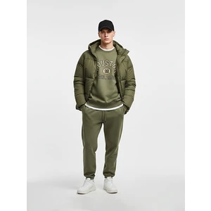 Beli Lastikli Dar Paça Yeşil Eşofman