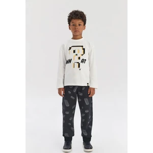 Bg Store Erkek Çocuk Ekru Tshirt