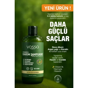 Saç Dökülmesine Karşı Onarıcı Bakım Şampuanı Keratin ve Argan Yağlı Güçlendirici Etki 400 ml